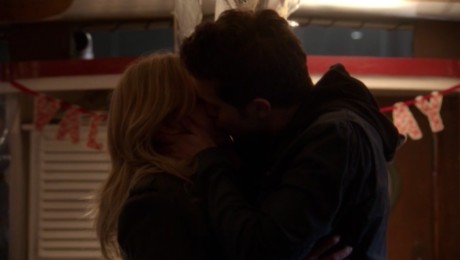 Cassie and Adam kiss on The Secret Circle S01E14
